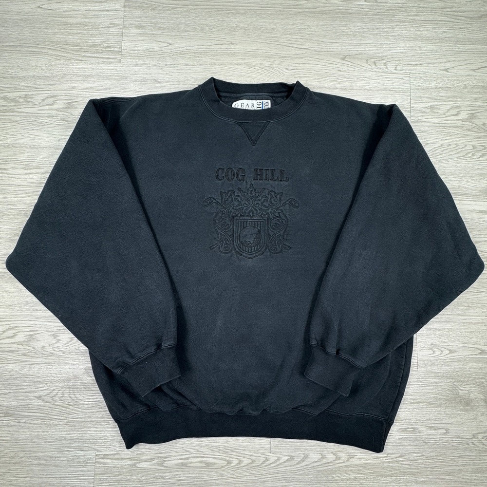Cog Hill Golf Club Gear For Sports Mens Sweatshirt  Black XL Vintage Crewneck